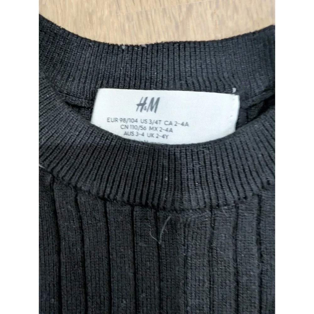 3T Baby Gap 3pc Lot BUNDLE Mom Jeans Fleece Ribbed Striped Top, H&M‎ Black Top